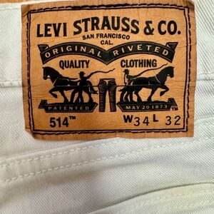Levi’s 514 White Jeans